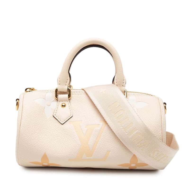 Louis Vuitton Monogram Empreinte Giant By The Pool Papillon BB Brown Leather Very good condition - Front View