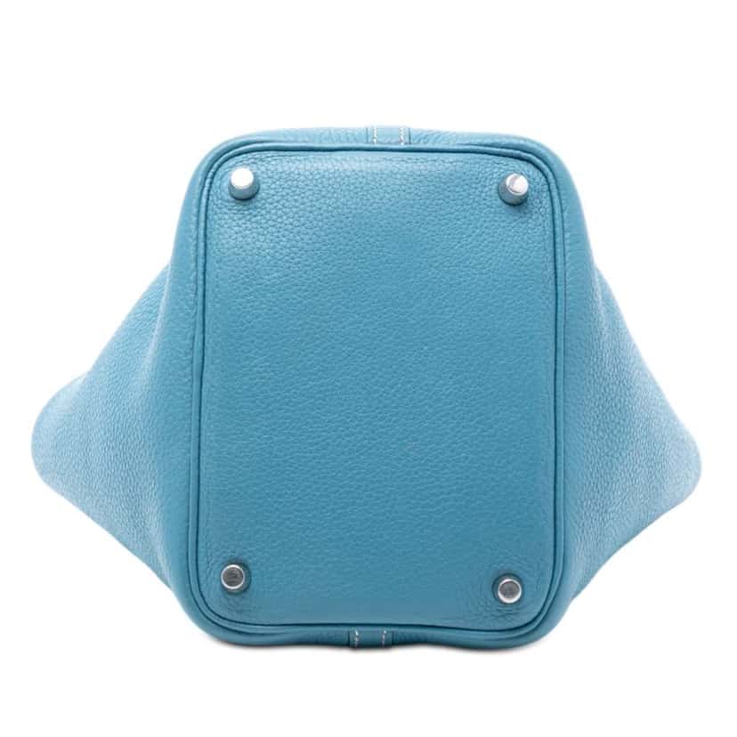 Hermès Clemence Picotin Lock 18 Blue Leather Good condition - Inside View