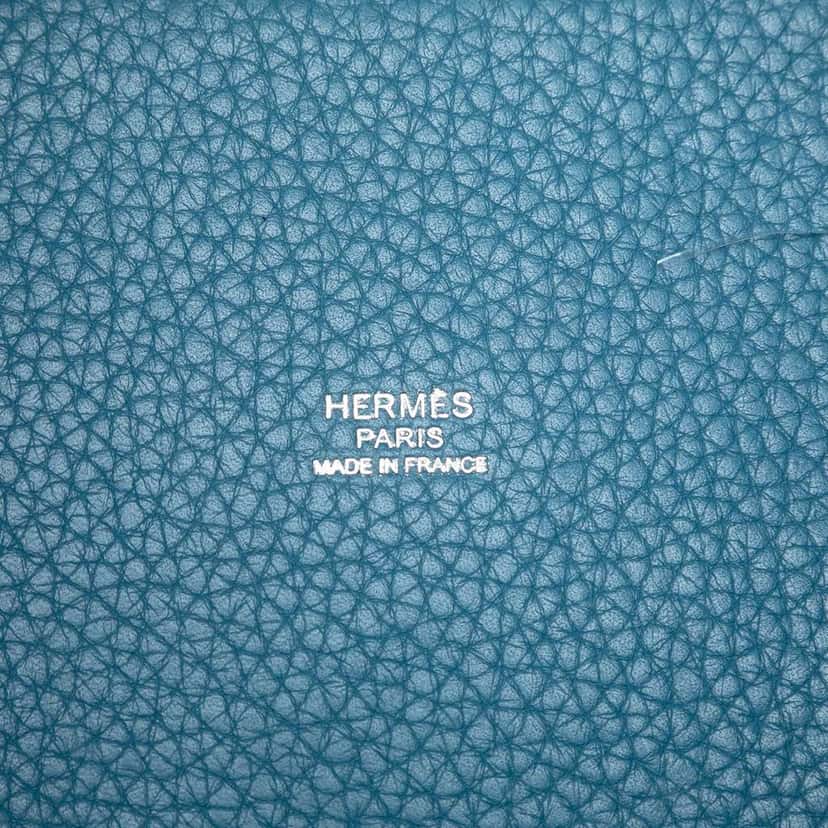 Hermès Clemence Picotin Lock 18 Blue Leather Good condition - Box View