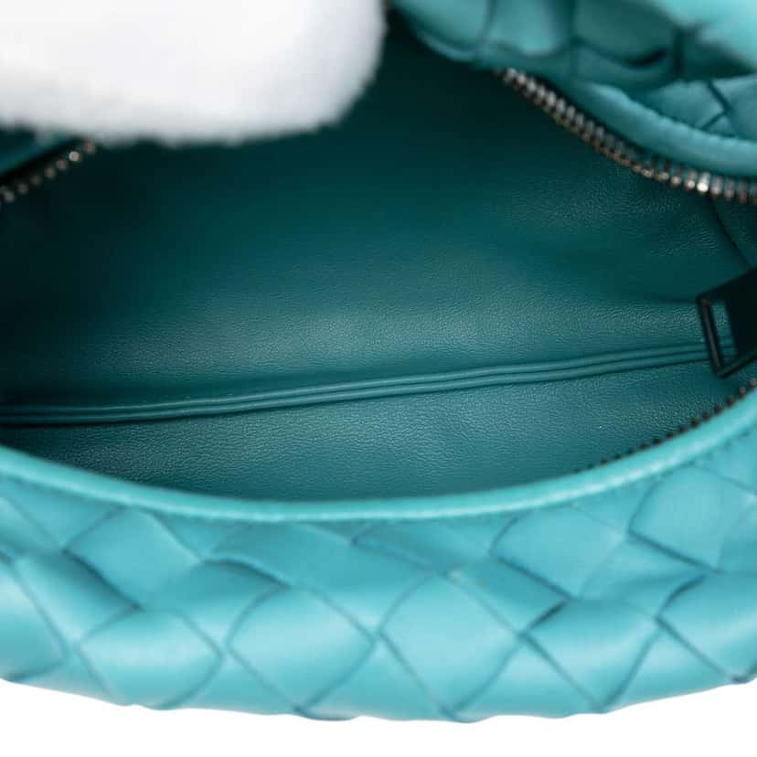 Bottega Veneta Mini Nappa Intrecciato Jodie Blue Leather Very good condition - Model View