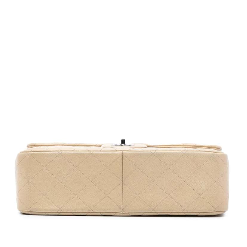 Chanel Jumbo Classic Caviar Double Flap Brown Leather Very good condition - Inside View