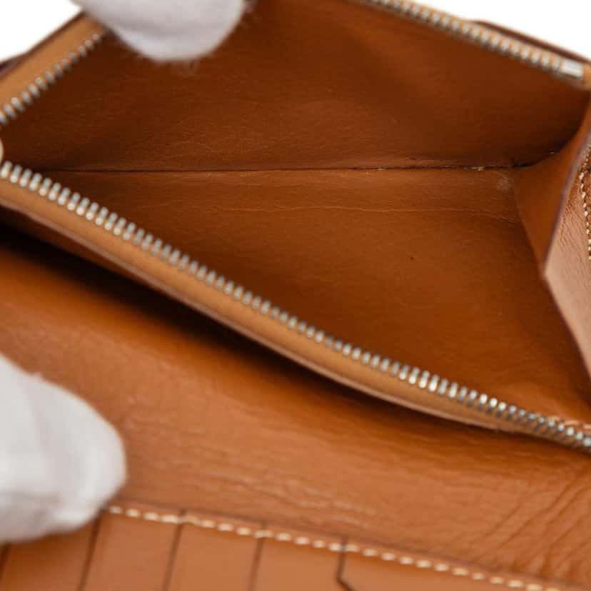 Hermès Barenia Jura Wallet Brown Leather Good condition - Box View