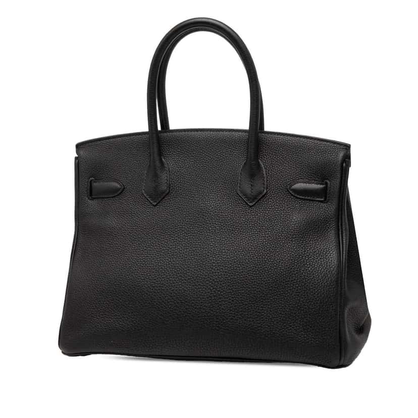 Hermès Togo Birkin Retourne 30 Black Leather Good condition - Back View