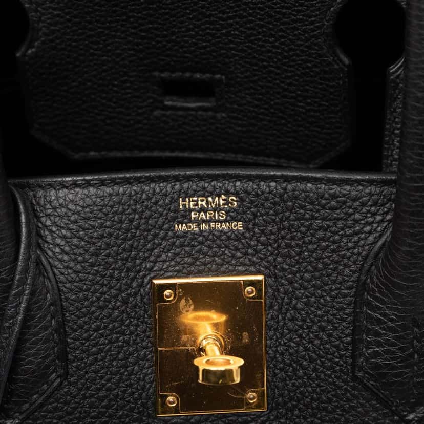 Hermès Togo Birkin Retourne 30 Black Leather Good condition - Box View