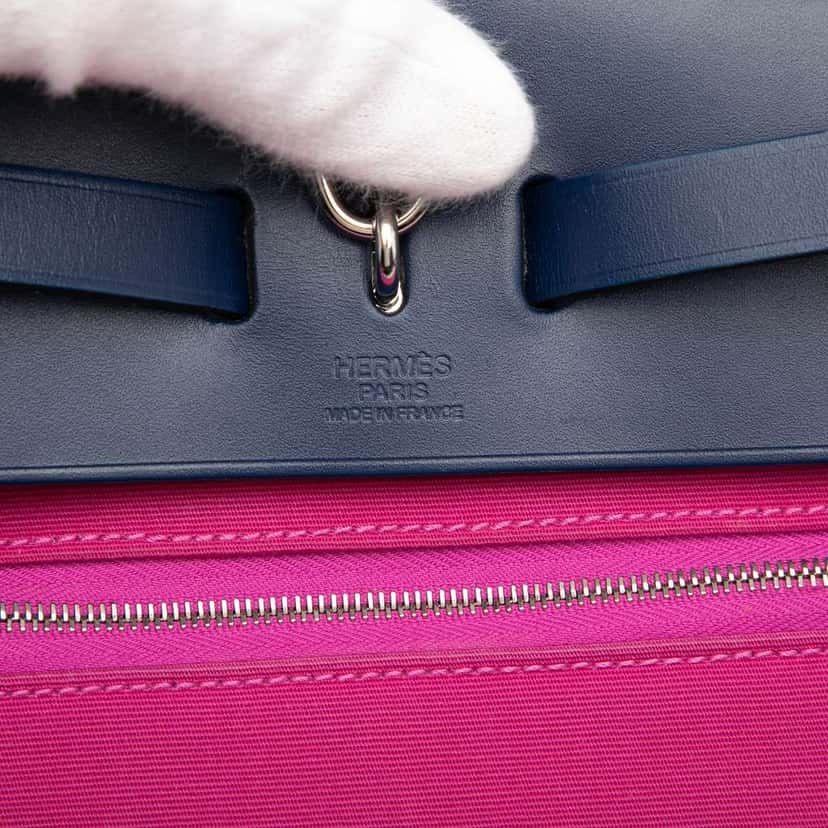 Hermès Toile Herbag Zip 31 Pink Canvas Good condition - Box View