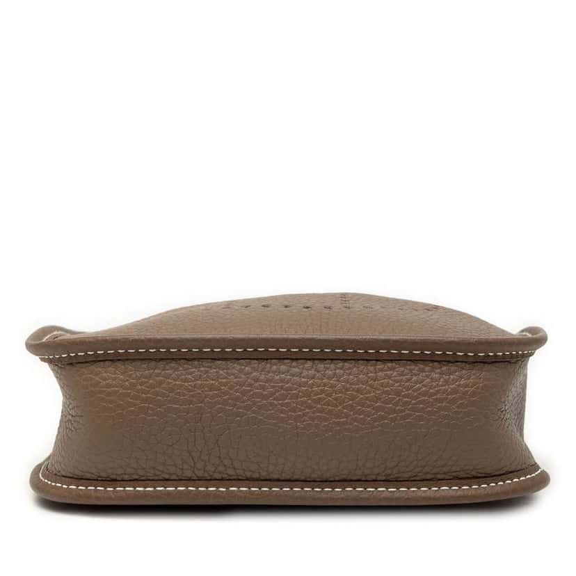 Hermès Clemence Evelyne TPM Brown Leather Good condition - Inside View