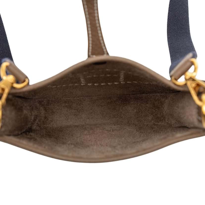 Hermès Clemence Evelyne TPM Brown Leather Good condition - Model View