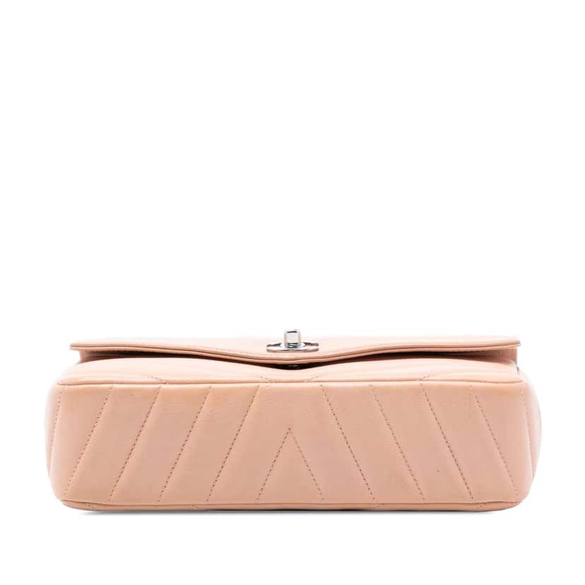 Chanel Medium Chevron Caviar Data Center Envelope Flap Brown Leather Good condition - Inside View