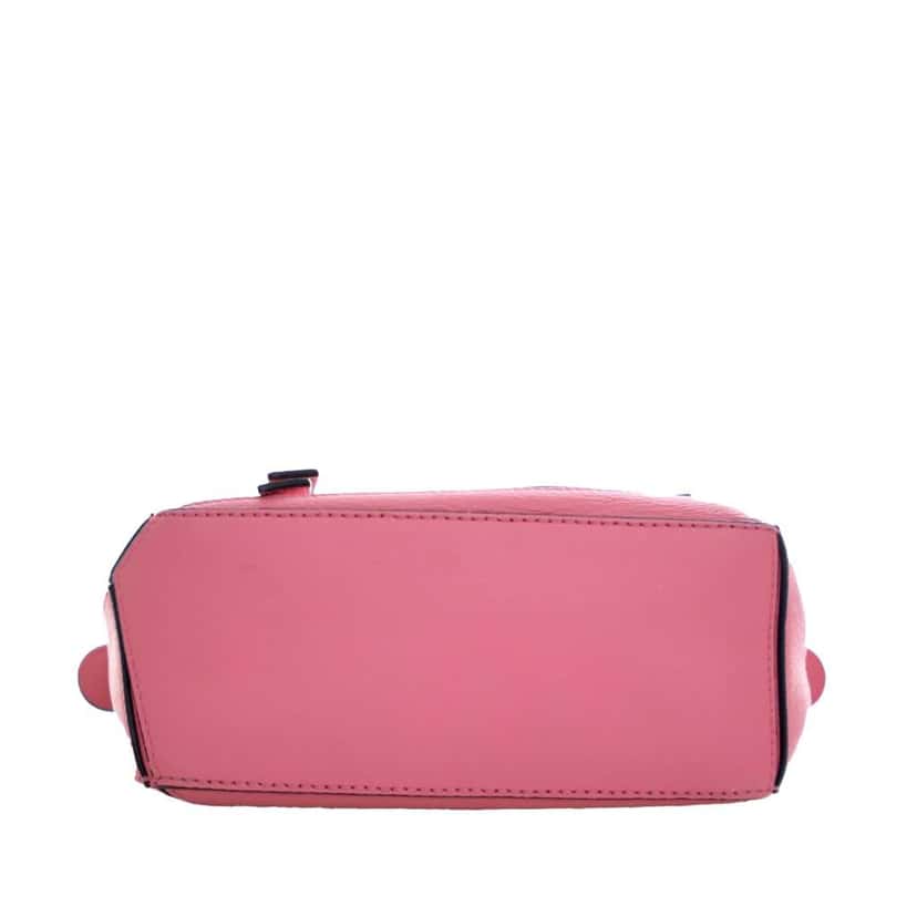 Loewe Mini Calfskin Puzzle Edge Satchel Pink Leather Good condition - Box View