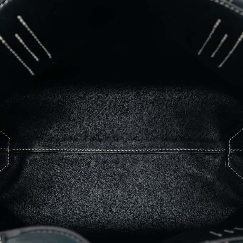 Hermès Clemence Double Sens 28 Blue Leather Good condition - Model View