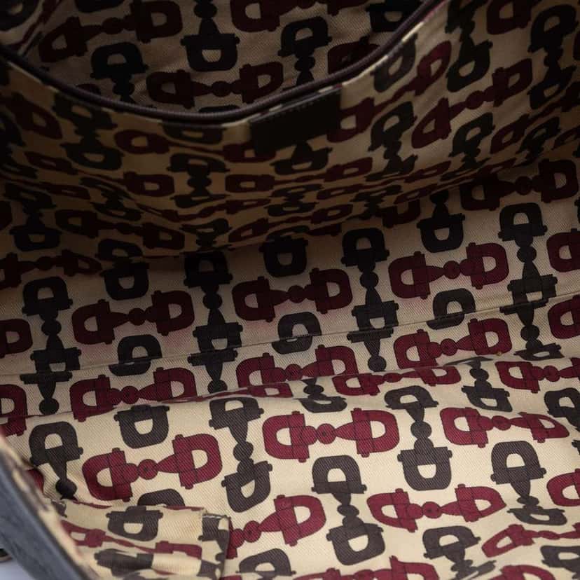 Gucci Guccissima Abbey D Ring Tote Brown Leather Good condition - Model View