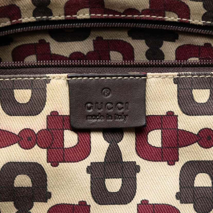 Gucci Guccissima Abbey D Ring Tote Brown Leather Good condition - Box View