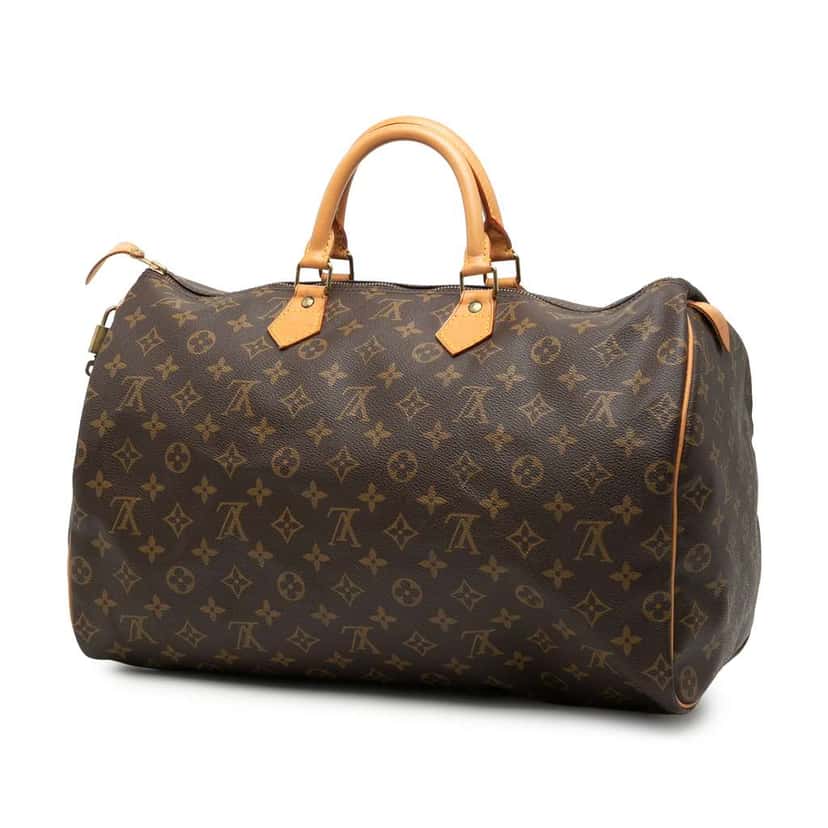 Louis Vuitton Monogram Speedy 40 Brown Good condition - Back View