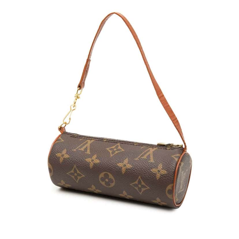 Louis Vuitton Monogram Papillon Pochette Brown Good condition - Back View