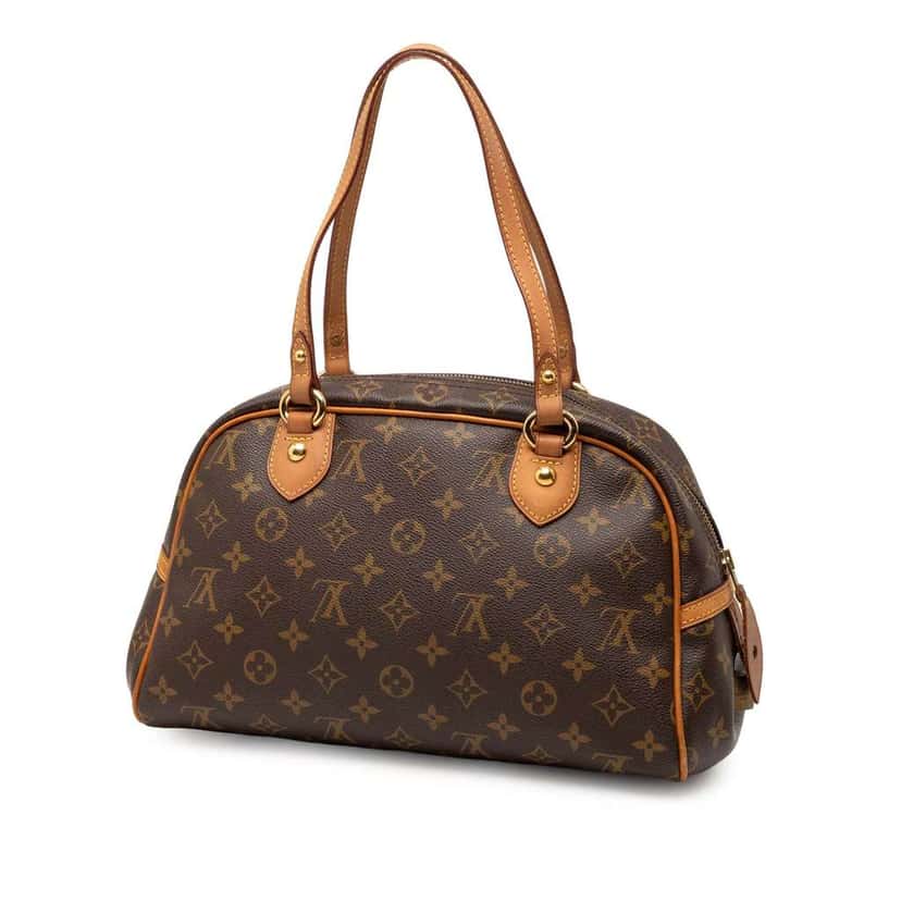 Louis Vuitton Monogram Montorgueil PM Brown Good condition - Back View