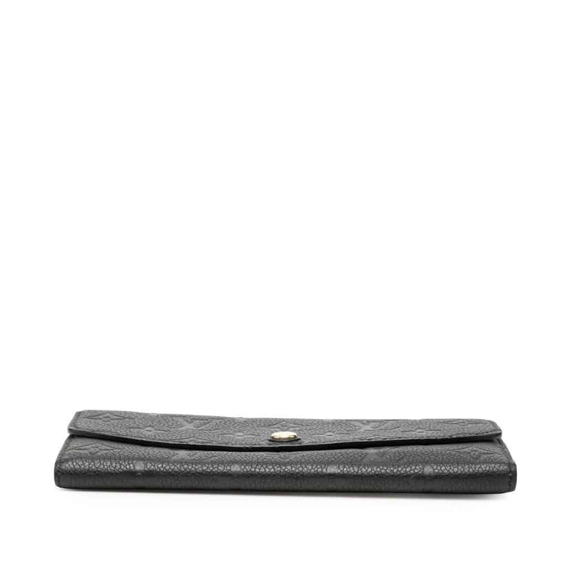 Louis Vuitton Monogram Empreinte Emilie Wallet Black Leather Good condition - Inside View