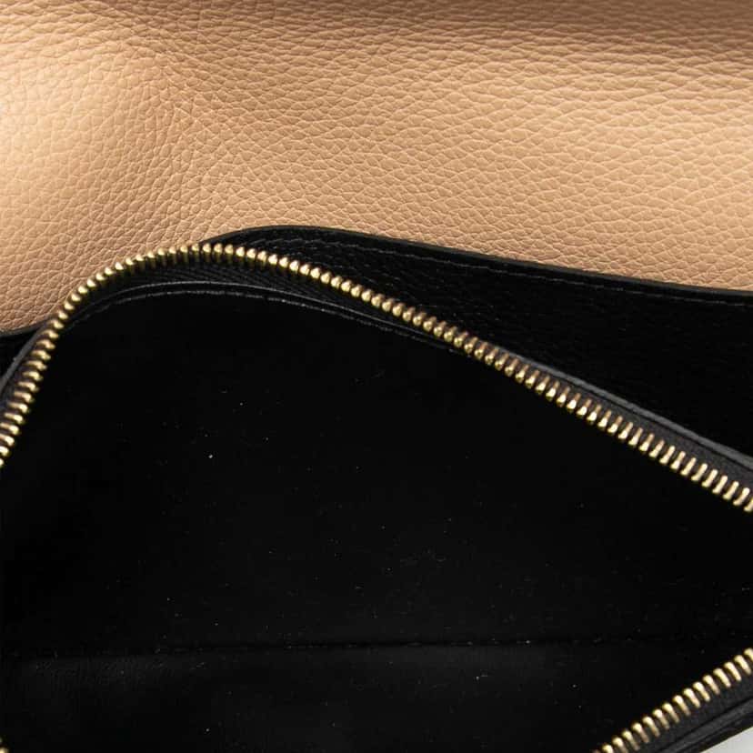 Louis Vuitton Monogram Empreinte Emilie Wallet Black Leather Good condition - Model View