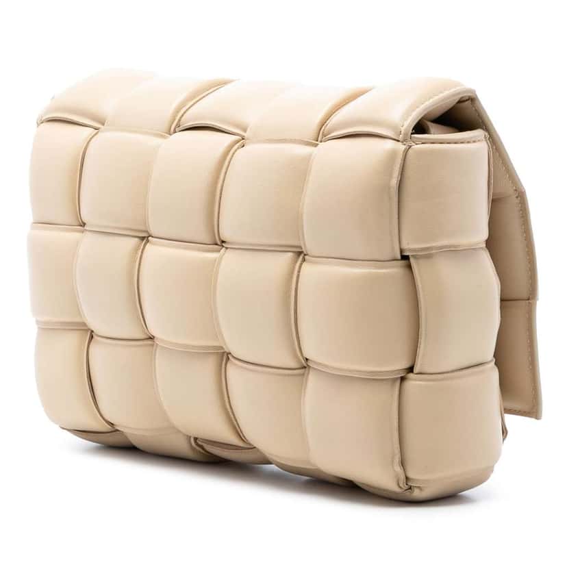 Bottega Veneta Nappa Intrecciato Padded Cassette Crossbody Brown Leather Good condition - Back View