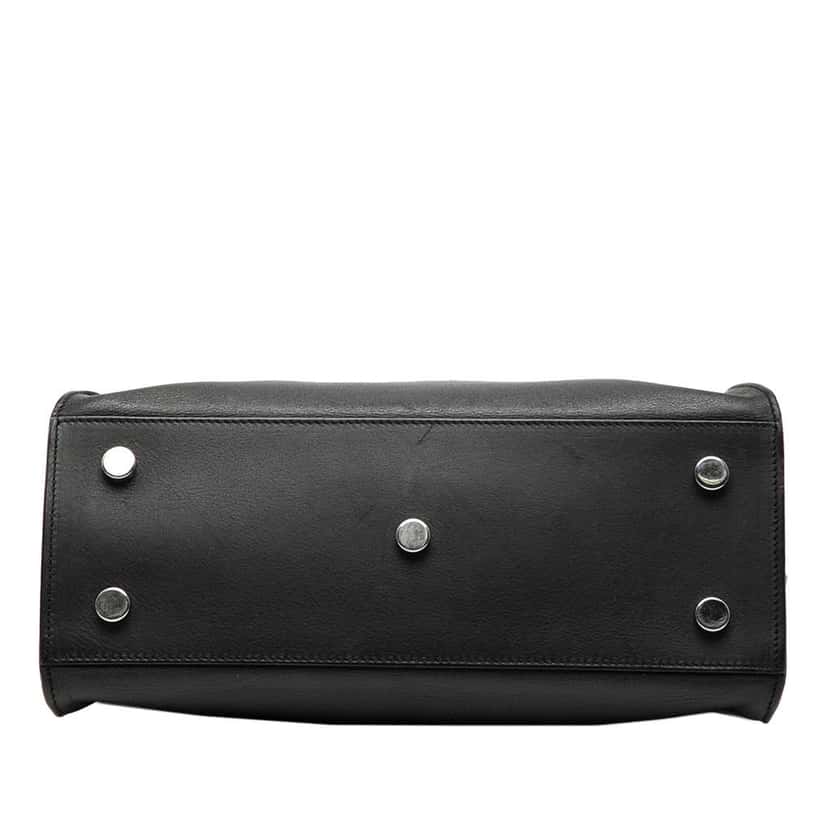 Saint Laurent Baby Leather Monogram Downtown Cabas Satchel Black Leather Good condition - Inside View