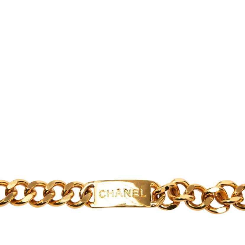 Chanel Gold Plated CC Medallion Chain Belt Gold Metal Very good condition - Inside View