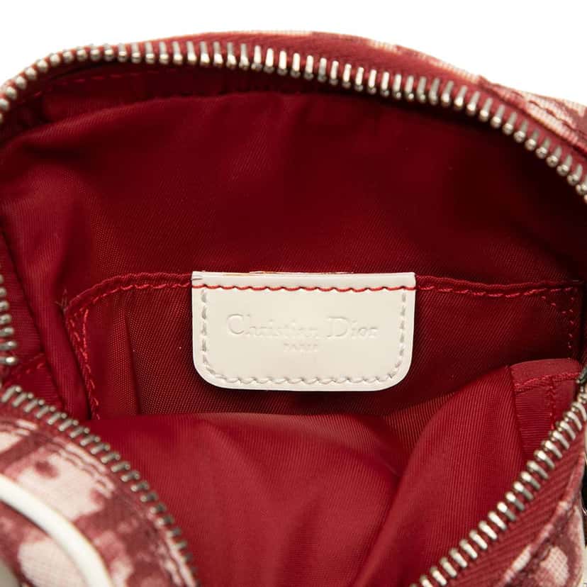 Dior Oblique Trotter Coated Canvas No.2 Crossbody Red Canvas Good condition - Box View