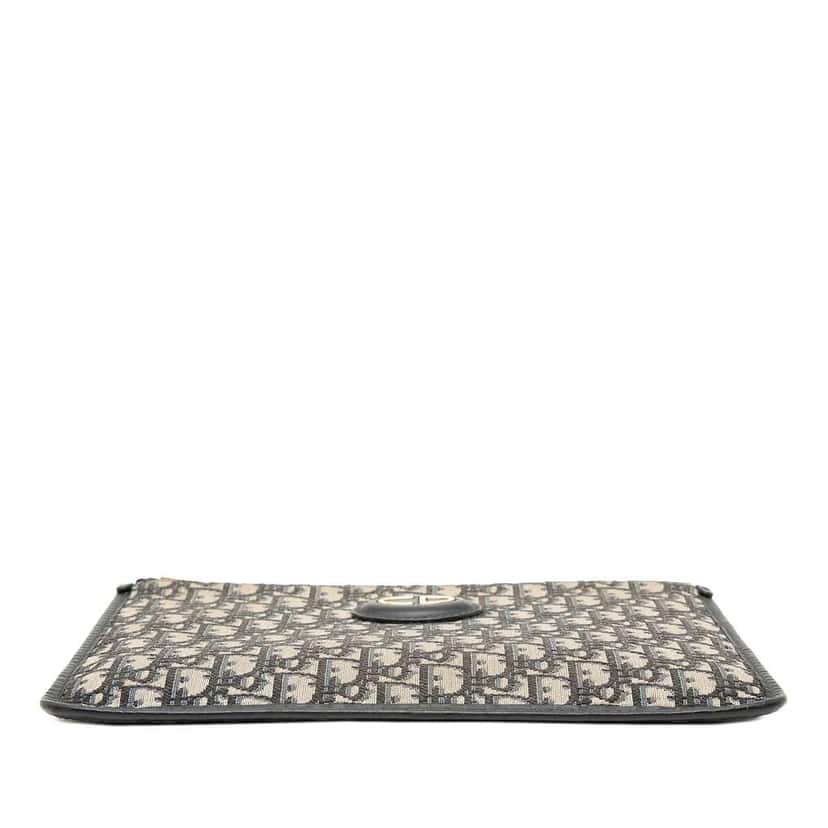 Dior Oblique Canvas Clutch Blue Canvas Very good condition - Inside View