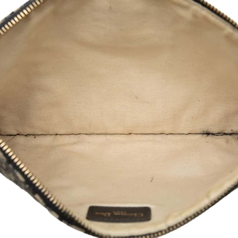 Dior Oblique Canvas Clutch Blue Canvas Very good condition - Model View