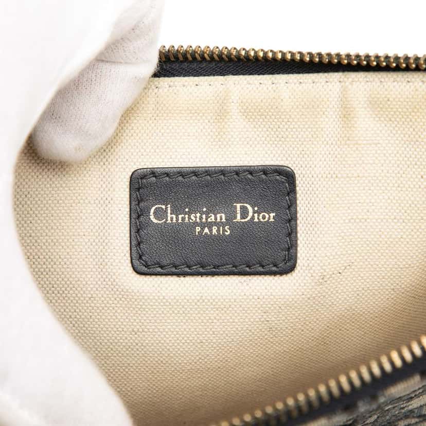 Dior Oblique Canvas Clutch Blue Canvas Very good condition - Box View