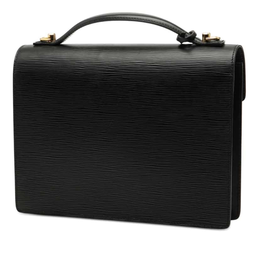 Louis Vuitton Epi Monceau 28 Black Leather Good condition - Back View