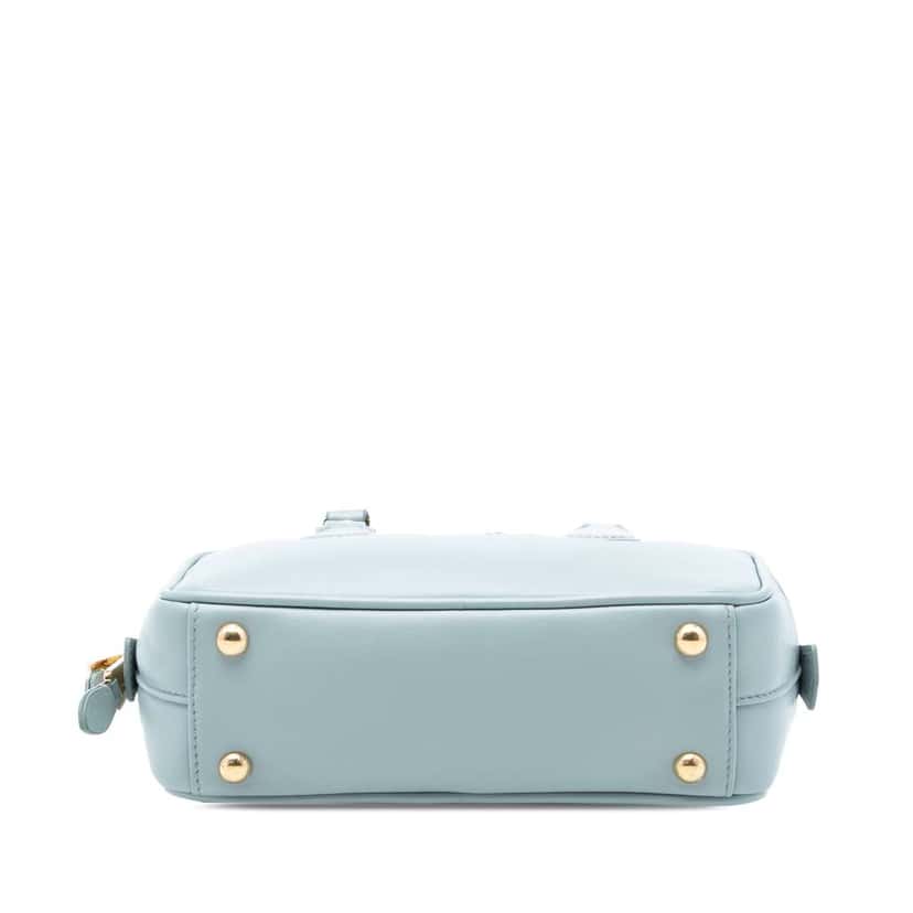 Miu Miu Leather Arcadie Satchel Blue Leather Very good condition - Inside View