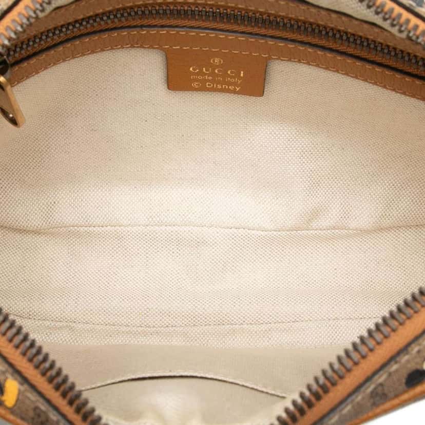 Gucci Disney Micro GG Supreme Mickey Mouse Belt Bag Brown Canvas Good condition - Model View