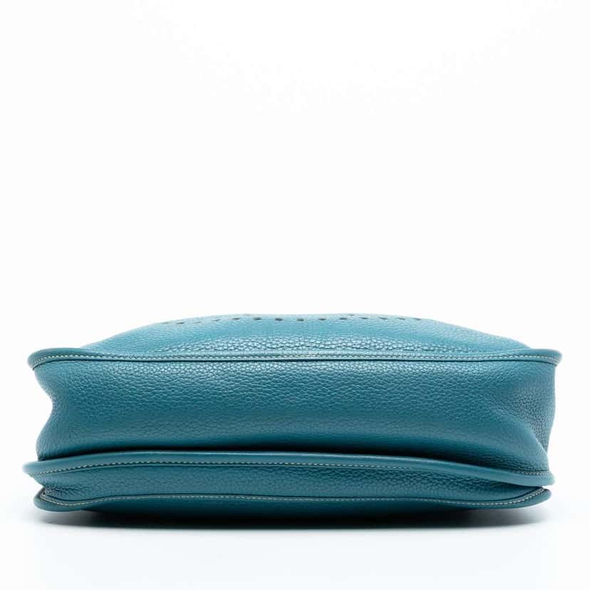 Hermès Clemence Evelyne III 29 Blue Leather Good condition - Inside View