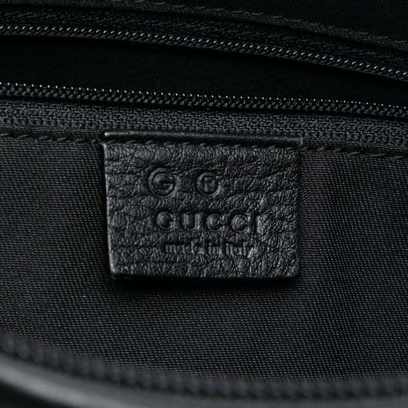 Gucci GG Canvas Abbey D Ring Shoulder Bag Black Canvas Good condition - Box View