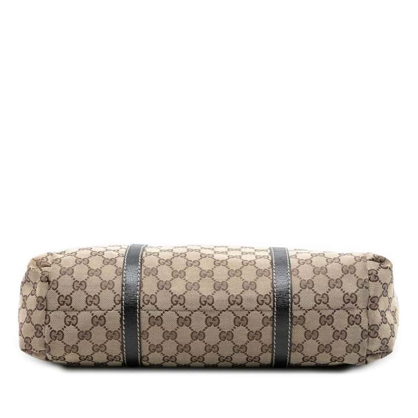 Gucci GG Canvas Web New Ladies Tote Brown Canvas Good condition - Inside View