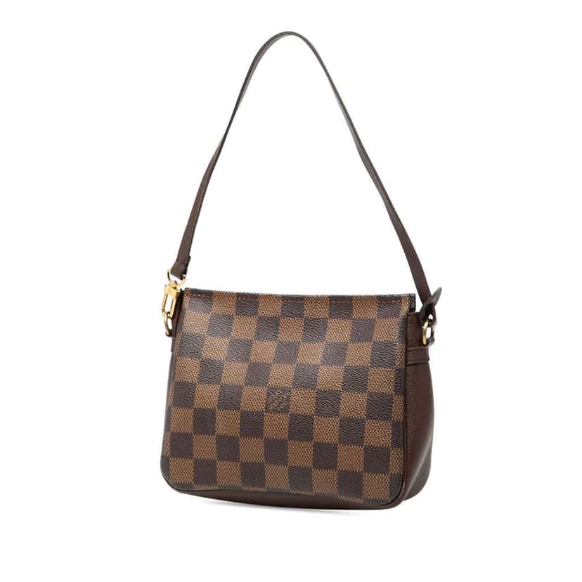 Louis Vuitton Damier Ebene Trousse Pochette Brown Good condition - Back View