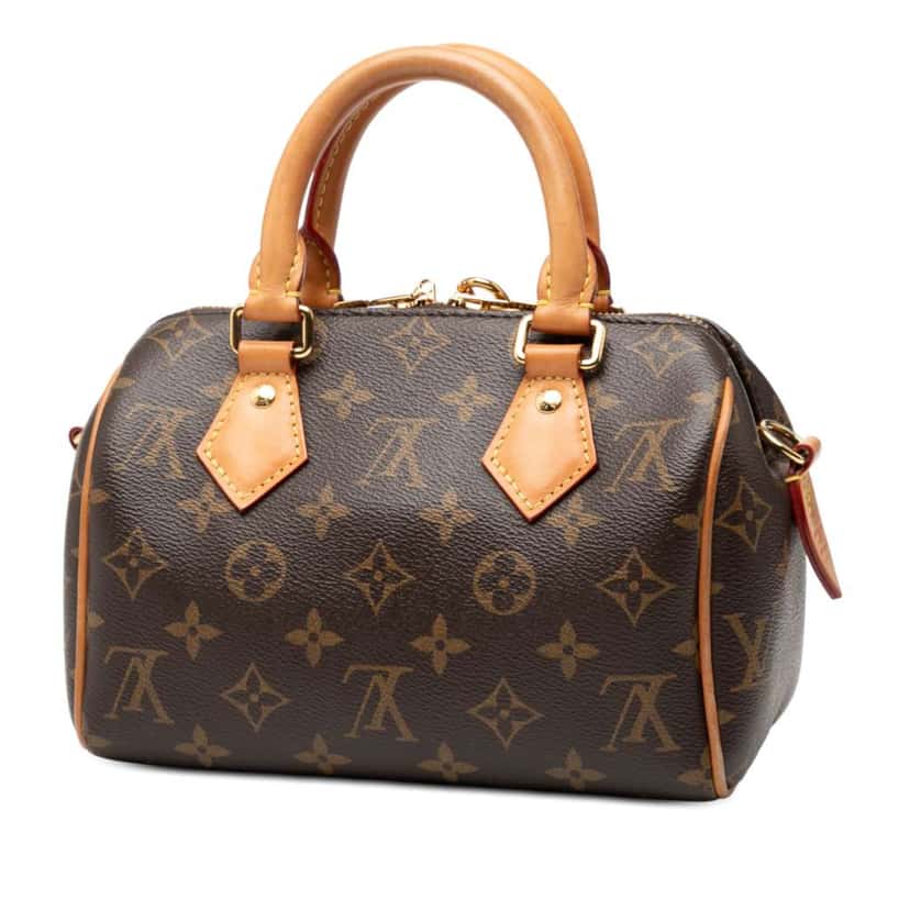 Louis Vuitton Monogram Speedy Bandouliere 20 Brown Very good condition - Back View