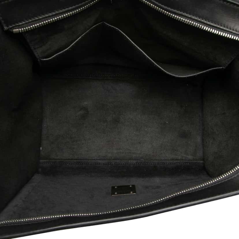 Celine Medium Tricolor Leather Trapeze Satchel Black Leather Good condition - Model View