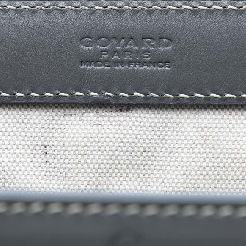 Goyard Goyardine Bellechasse PM Grey Canvas Very good condition - Box View