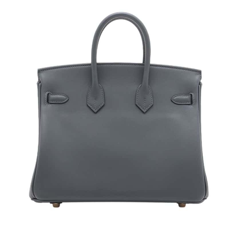 Hermès Swift Birkin Verso Retourne 25 Grey Leather Good condition - Back View