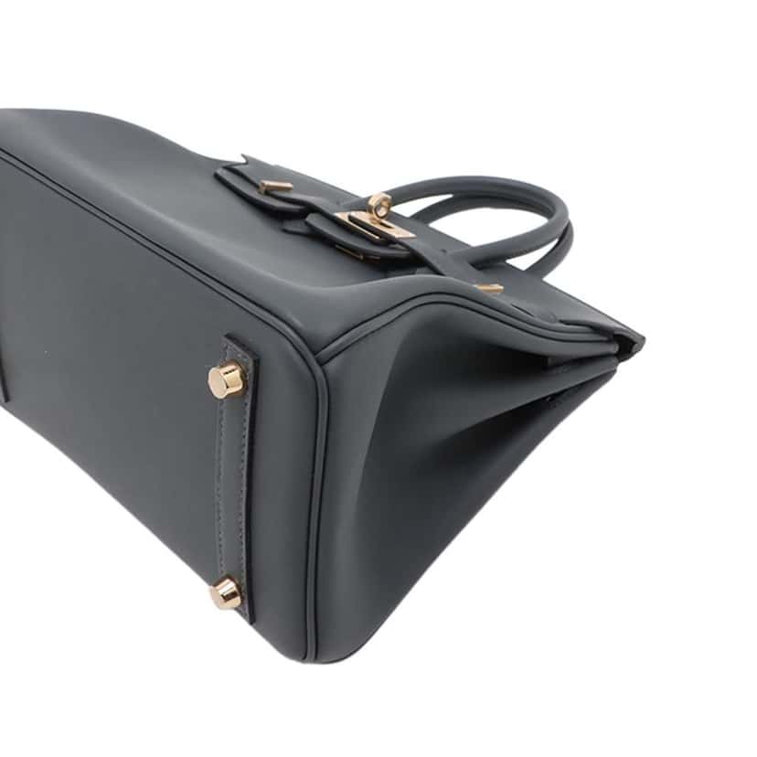 Hermès Swift Birkin Verso Retourne 25 Grey Leather Good condition - Inside View