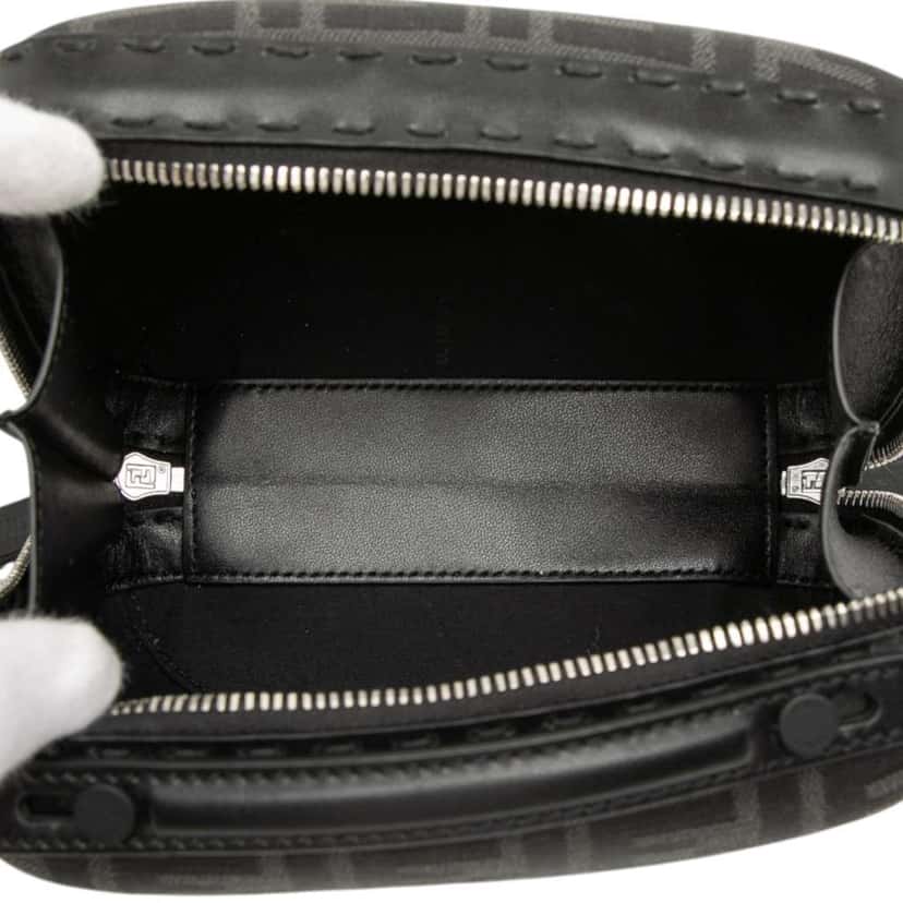 Fendi Mini Zucca Canvas Suitcase Bag Black Canvas Very good condition - Model View