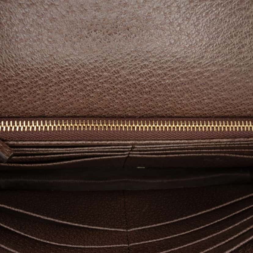 Gucci GG Supreme Bengal Wallet on Chain Brown Canvas Good condition - Model View