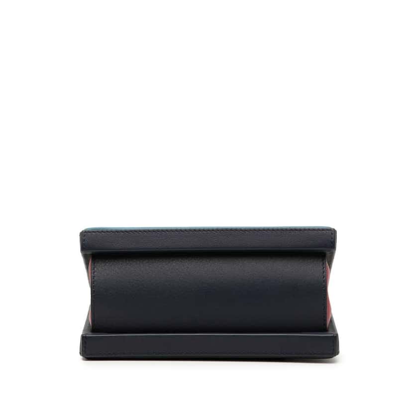 Loewe Small Leather London Postal Top Handle Bag Blue Leather Very good condition - Inside View