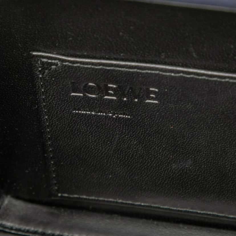 Loewe Small Leather London Postal Top Handle Bag Blue Leather Very good condition - Box View