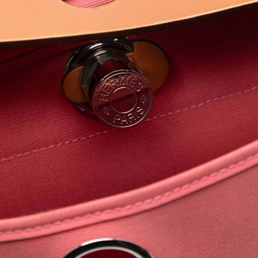 Hermès Toile Herbag Zip 31 Pink Canvas Good condition - Box View