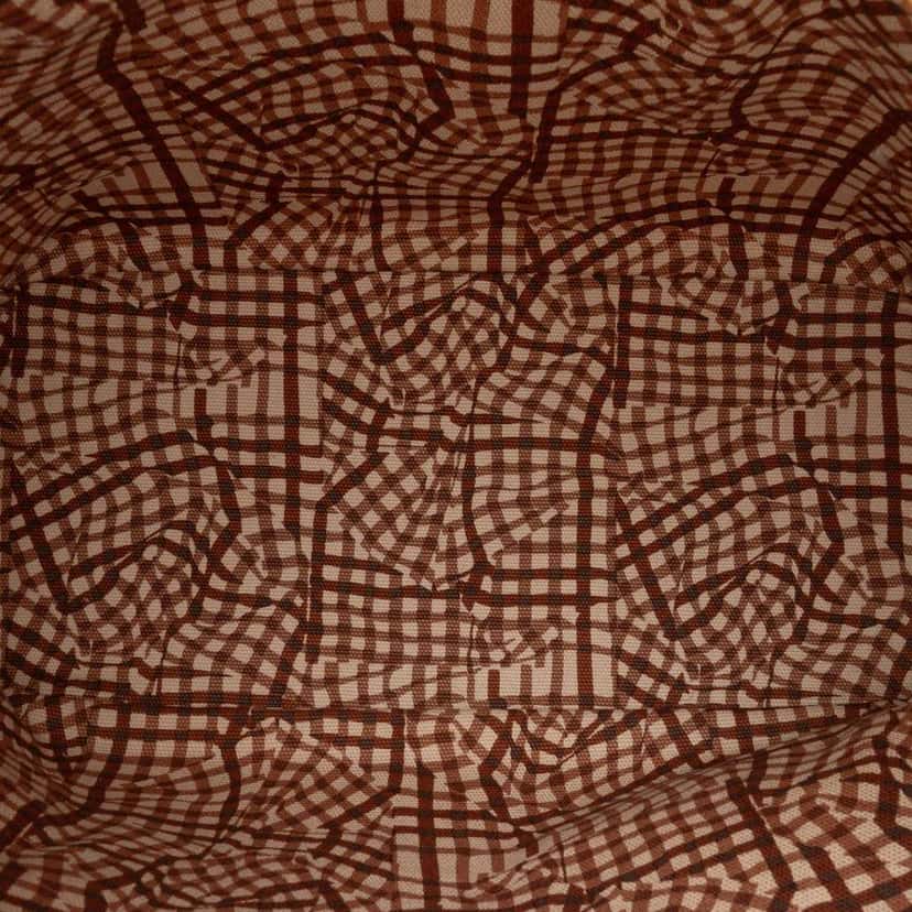 Mcm Medium Visetos Coated Canvas Anya Top Zip Shopper Tote Brown Canvas Good condition - Model View