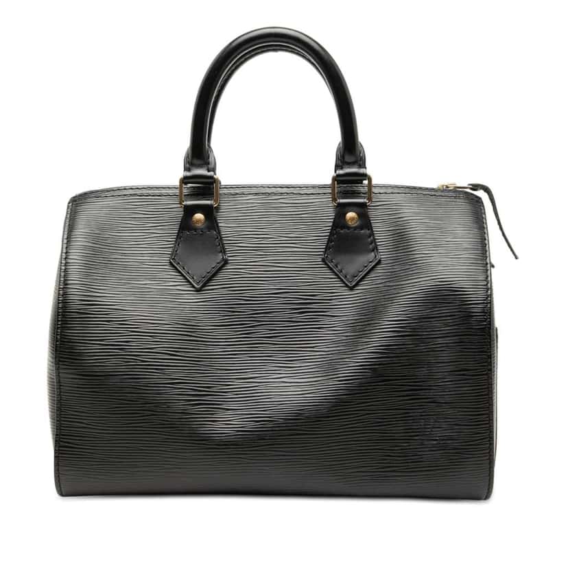 Louis Vuitton Epi Speedy 25 Black Leather Good condition - Front View