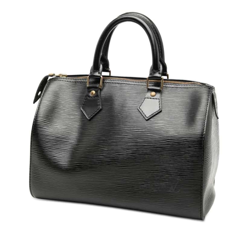 Louis Vuitton Epi Speedy 25 Black Leather Good condition - Back View