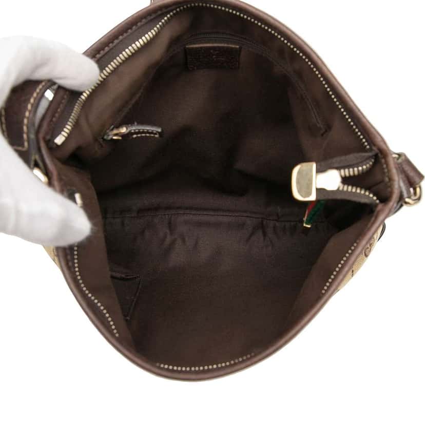 Gucci GG Canvas Web Princy Crossbody Brown Canvas Very good condition - Model View