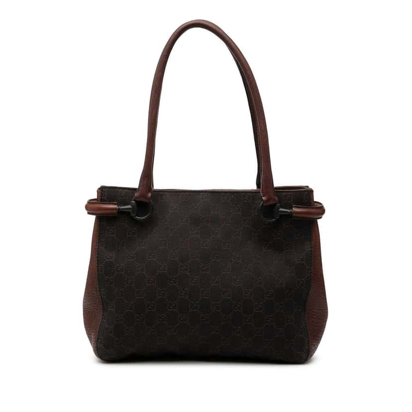 Gucci GG Canvas Shoulder Bag Brown Canvas Good condition - Front View